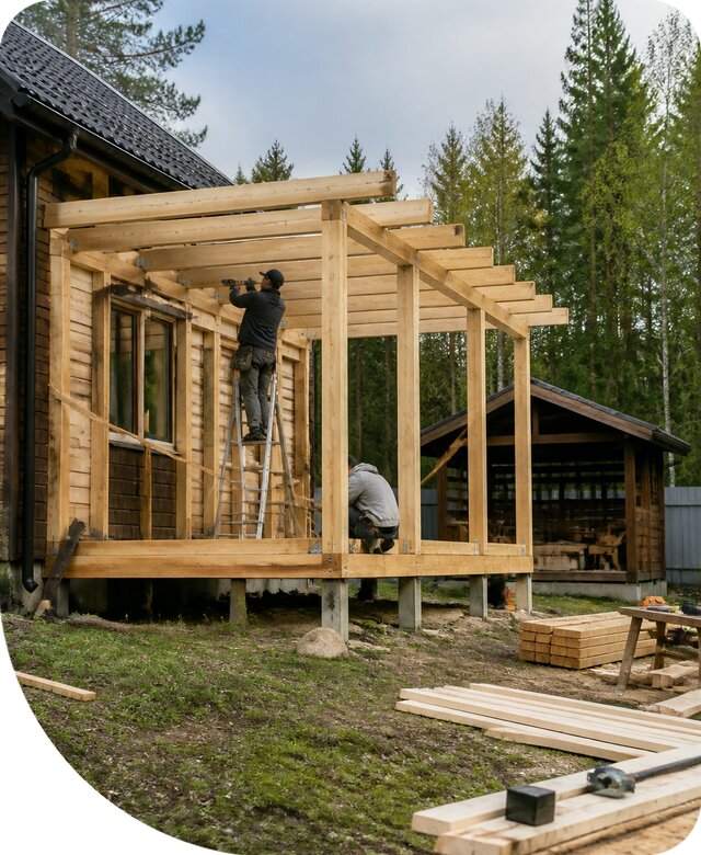 Строительство пристроек и построек на участке в Невинномысске